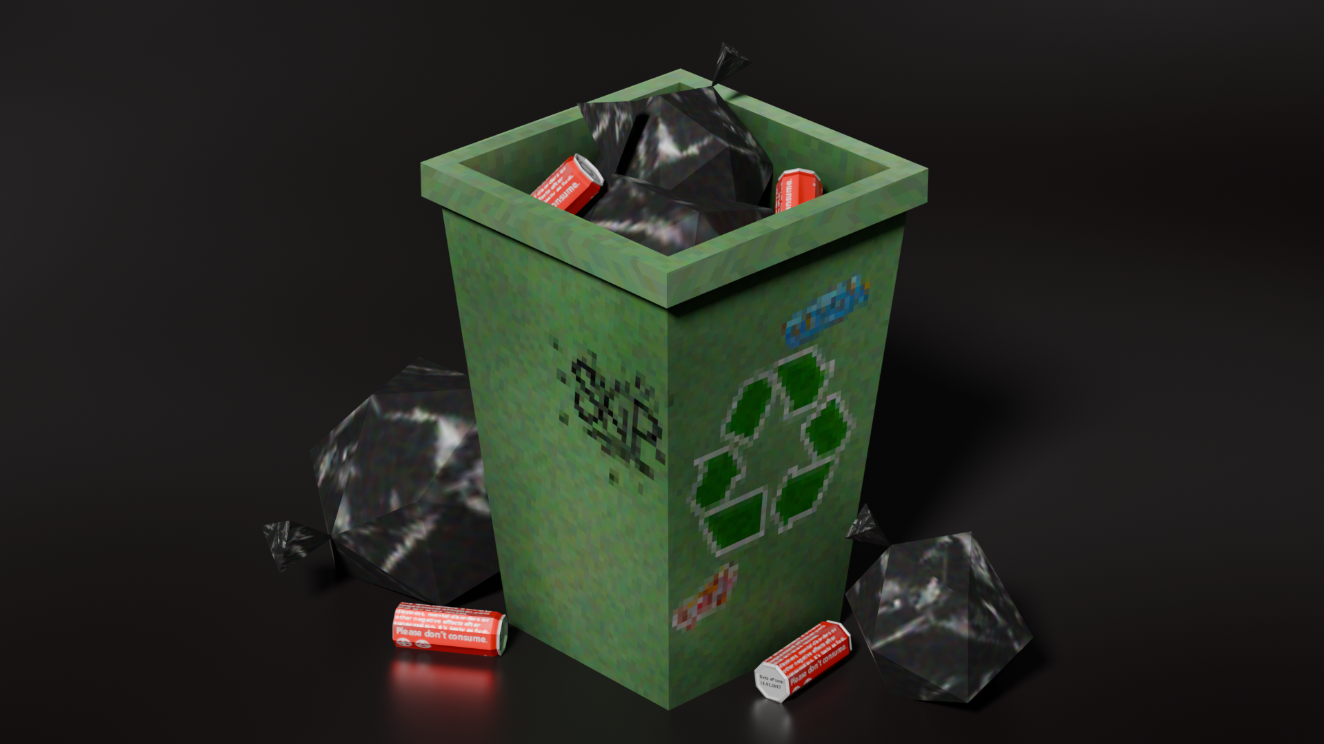 Trashcan 3D Model